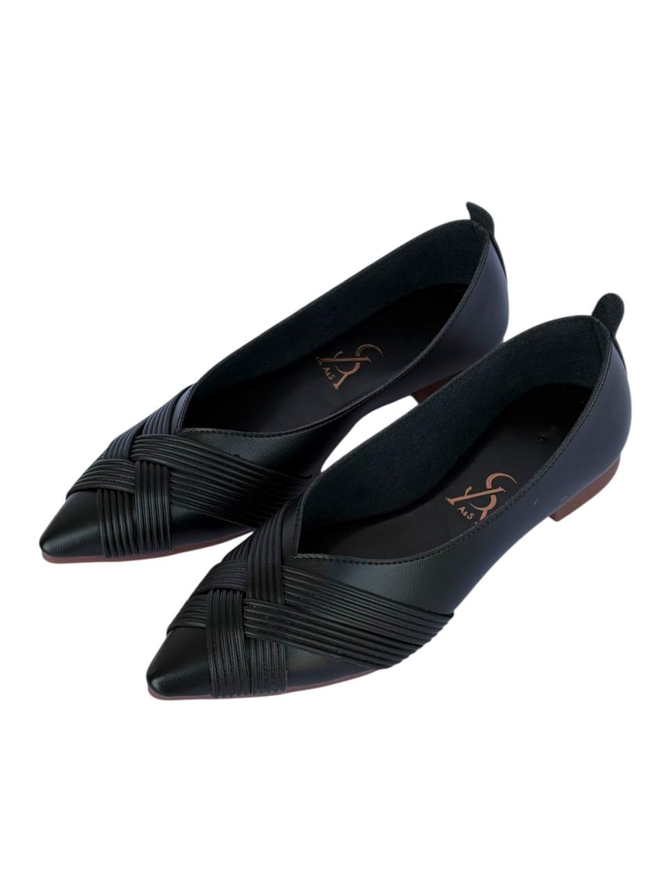 Braided Interwined Straps Ballerinas