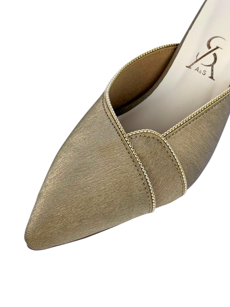 Textured Sleek Slingbacks