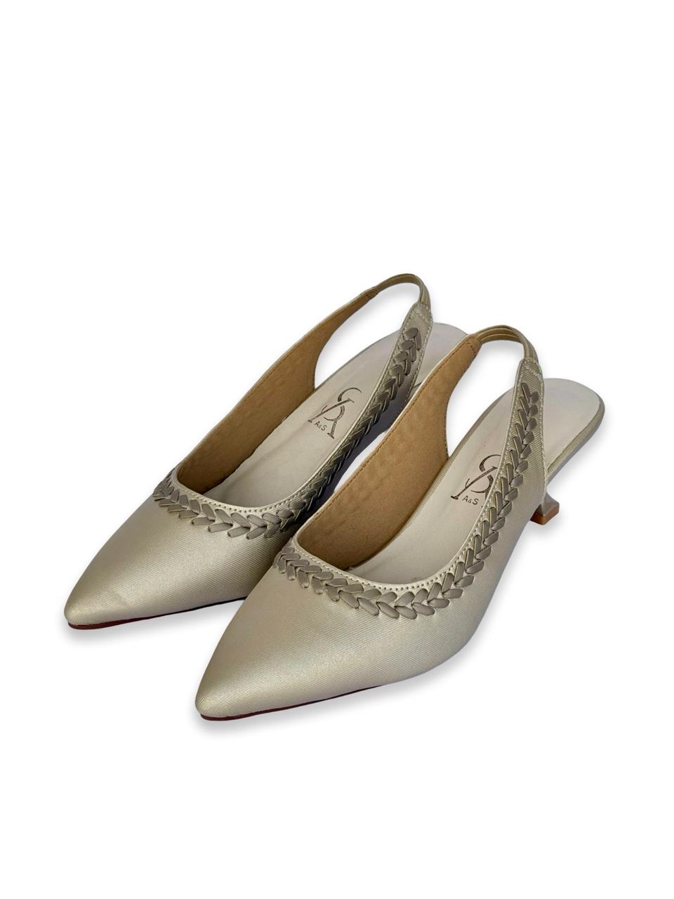 Braid Detail Kitten Heels