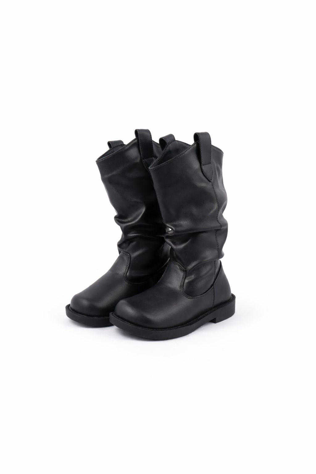 Pull on kids long boots