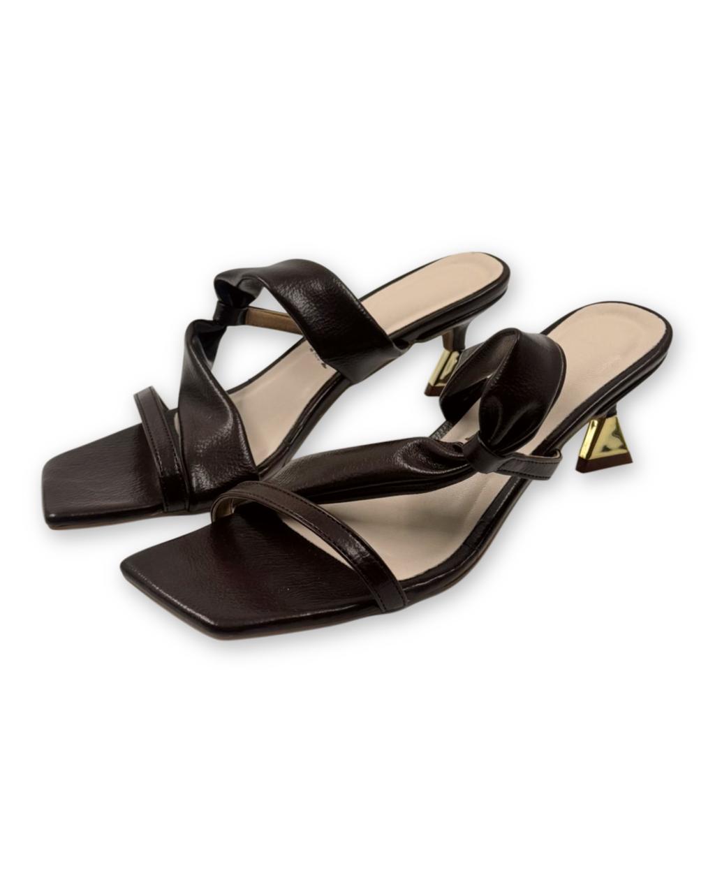 Strappy kitten heels