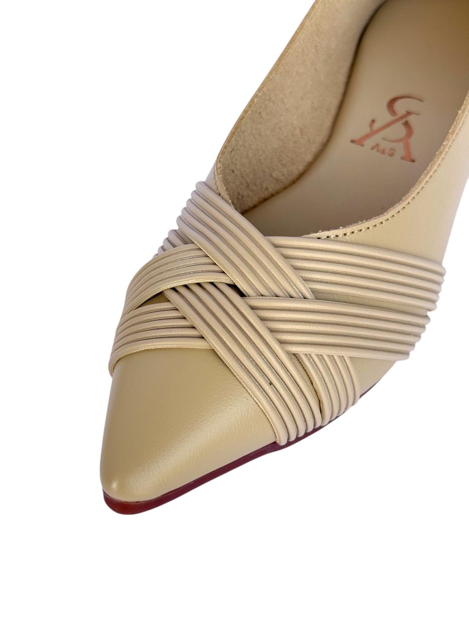 Braided Interwined Straps Ballerinas