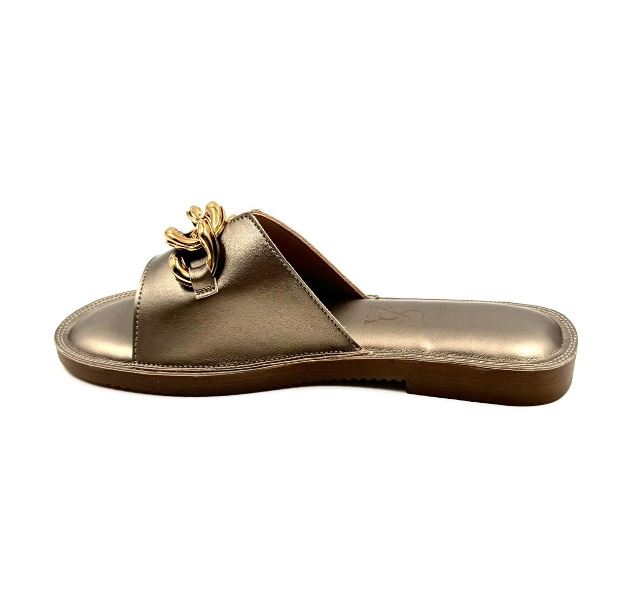 Golden Chain Detail Flats