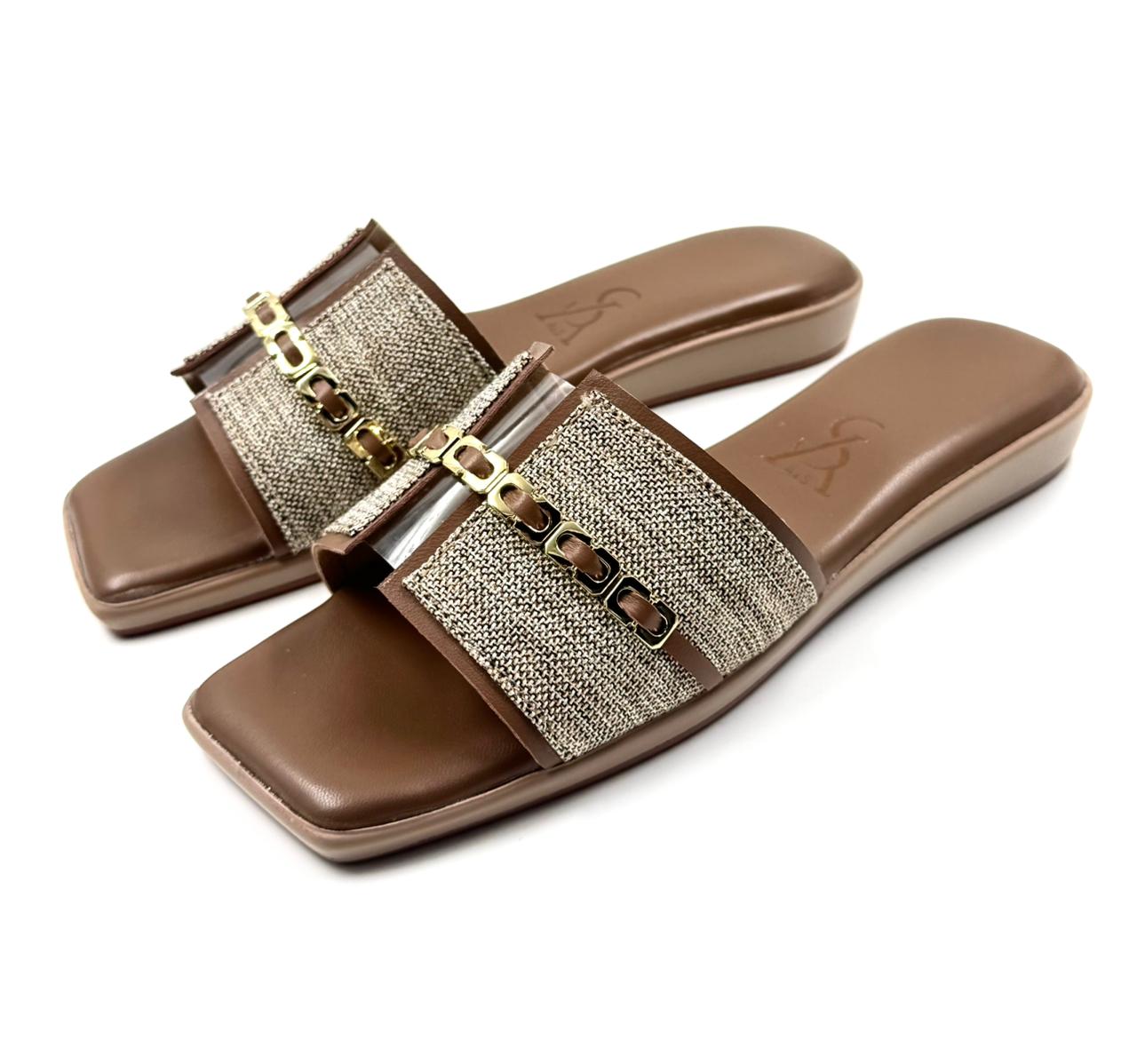 Jute Textured Flats