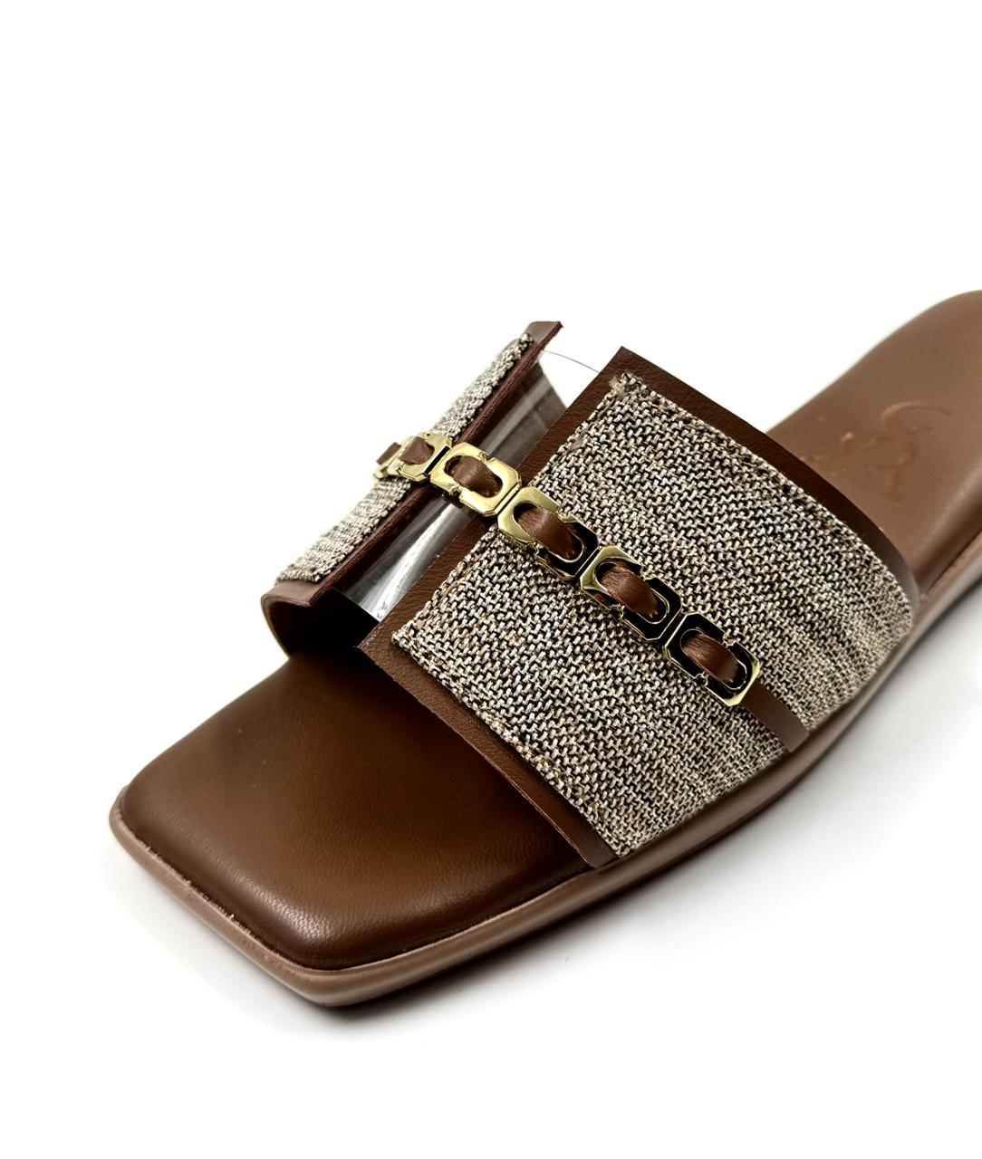 Jute Textured Flats